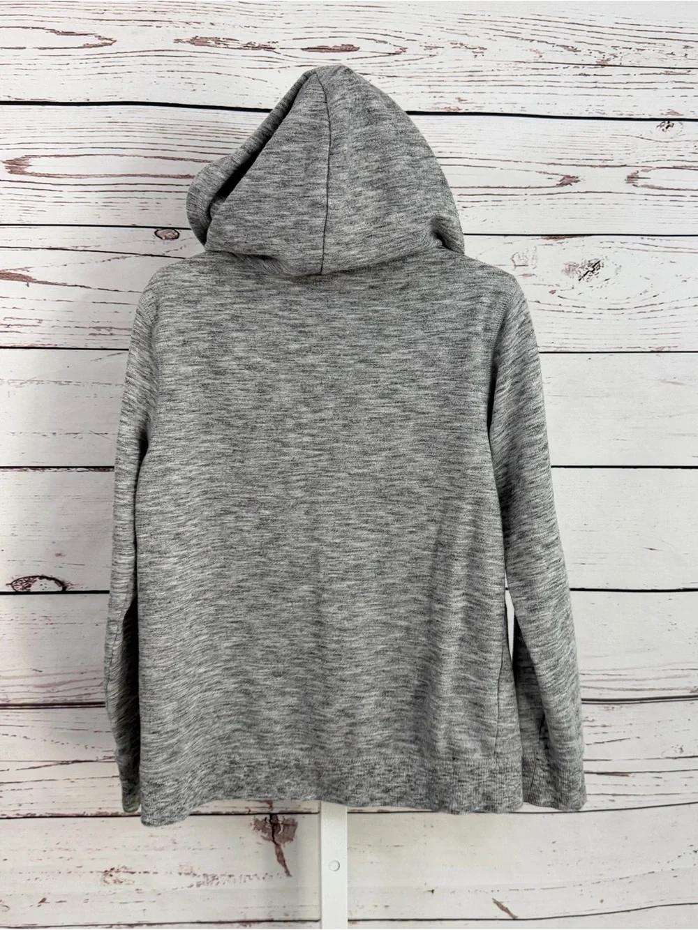 Justice Gray Zip Hoodie with Pink and Silver Sequin 'GYMNAST' Size 7